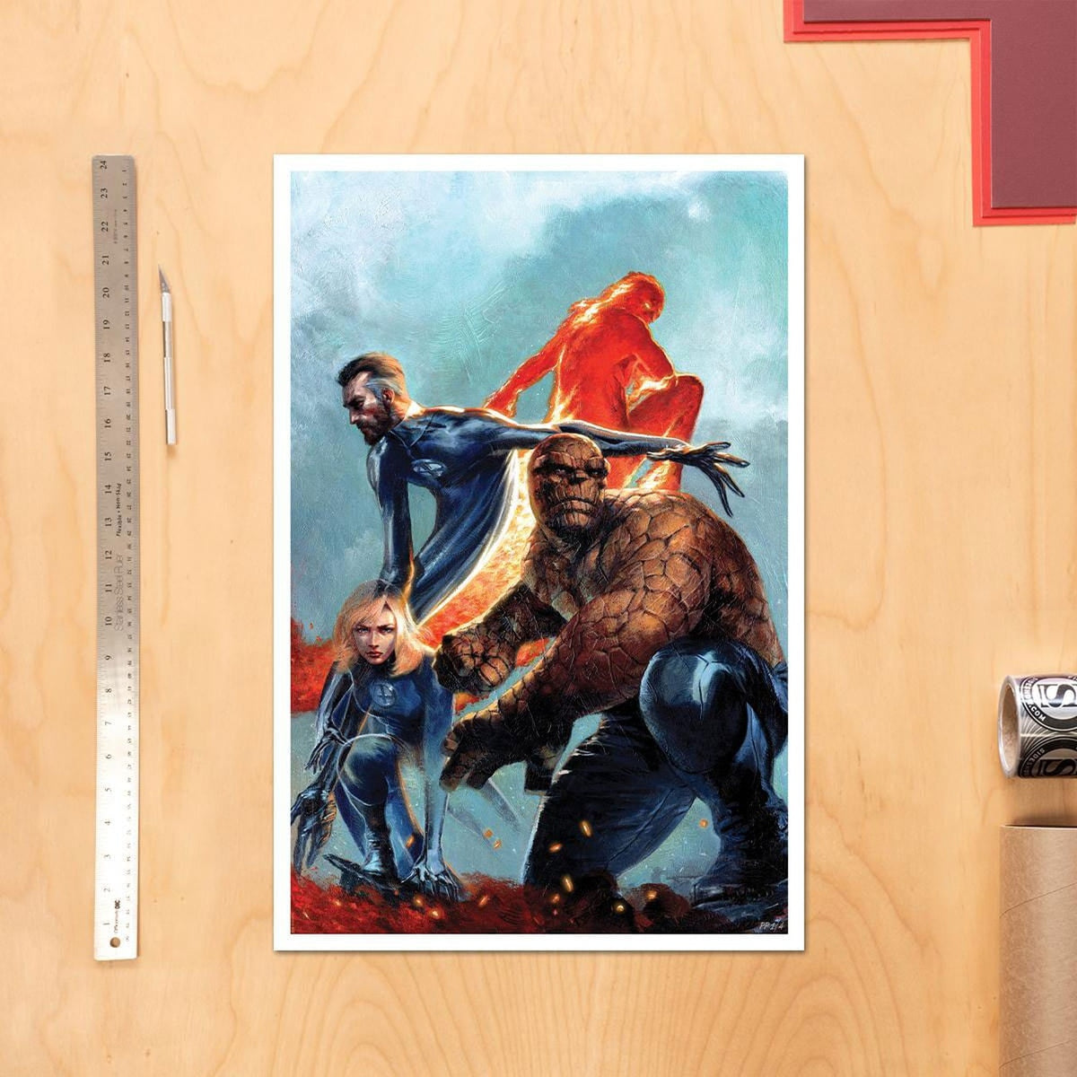 Imagen del producto Marvel Lámina artística The Fantastic Four 41 x 61 cm - sin marco