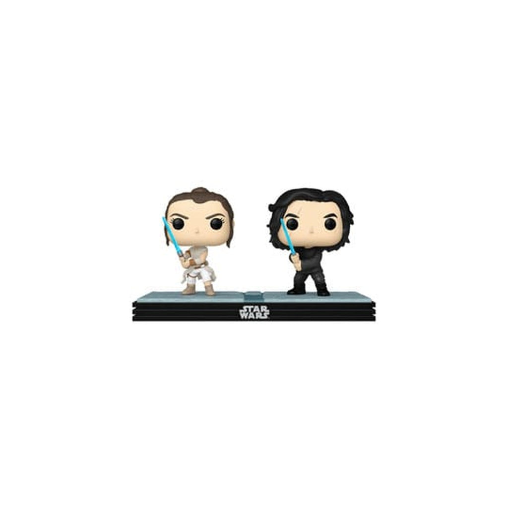 Imagen del producto Star Wars POP! Movie Moments Pack doble de figuras cabezón de vinilo Kylo & Rey 9 cm