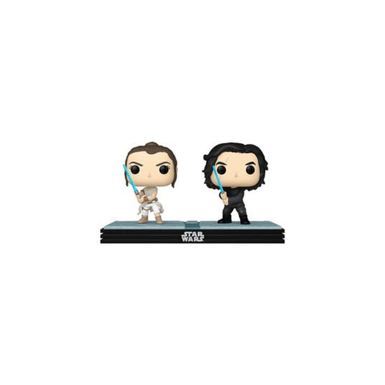 Imagen del producto Star Wars POP! Movie Moments Pack doble de figuras cabezón de vinilo Kylo & Rey 9 cm
