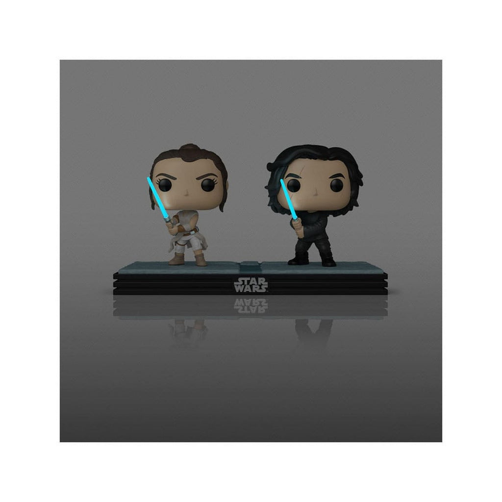 Imagen del producto Star Wars POP! Movie Moments Pack doble de figuras cabezón de vinilo Kylo & Rey 9 cm