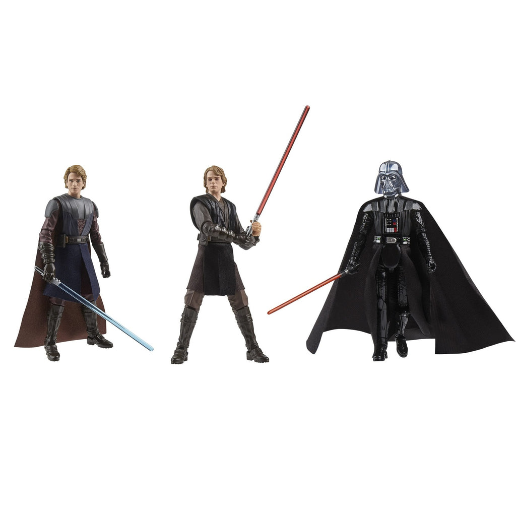 Imagen del producto Star Wars Vintage Collection Pack de 3 figuras de acción The Journey of Anakin Skywalker
