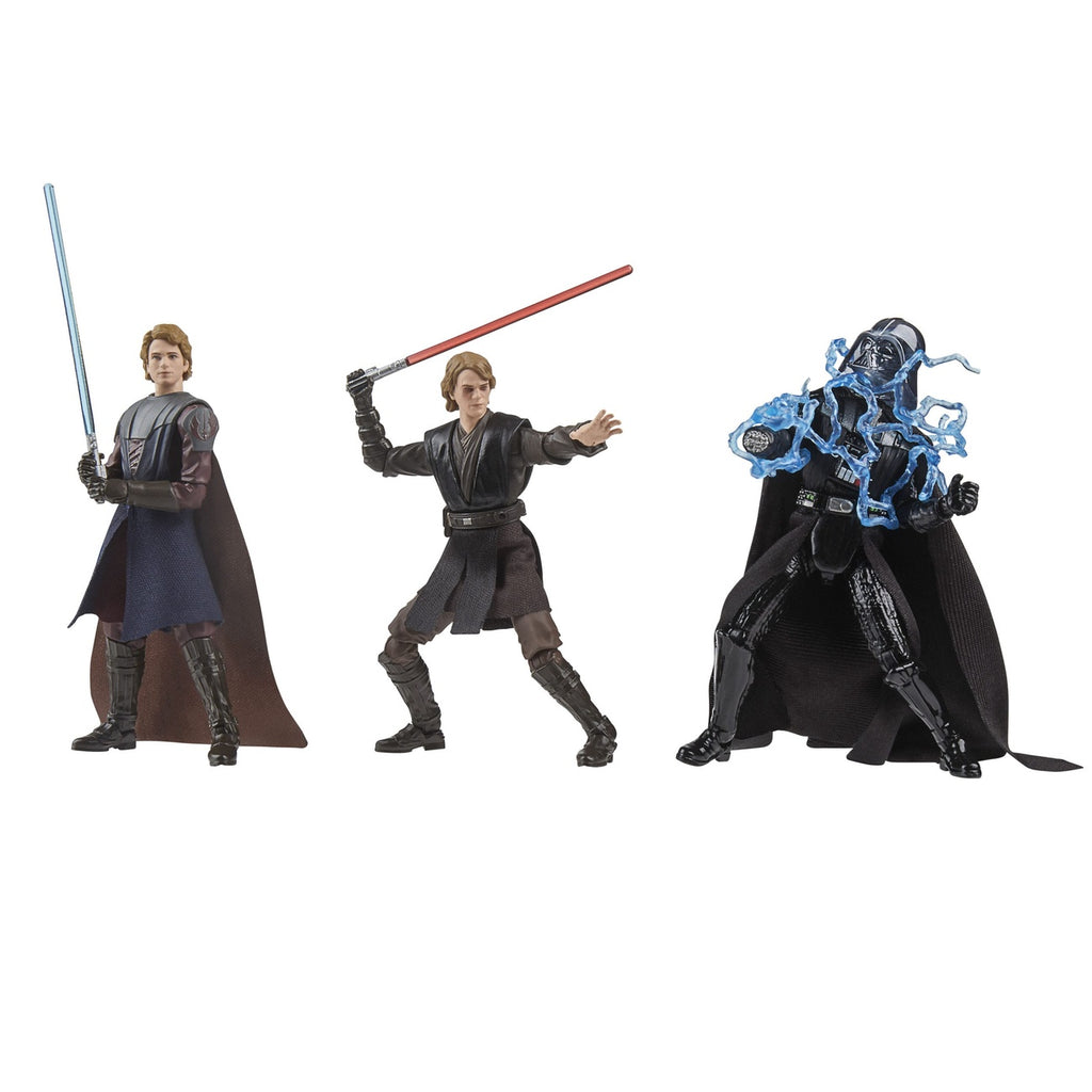 Imagen del producto Star Wars Vintage Collection Pack de 3 figuras de acción The Journey of Anakin Skywalker