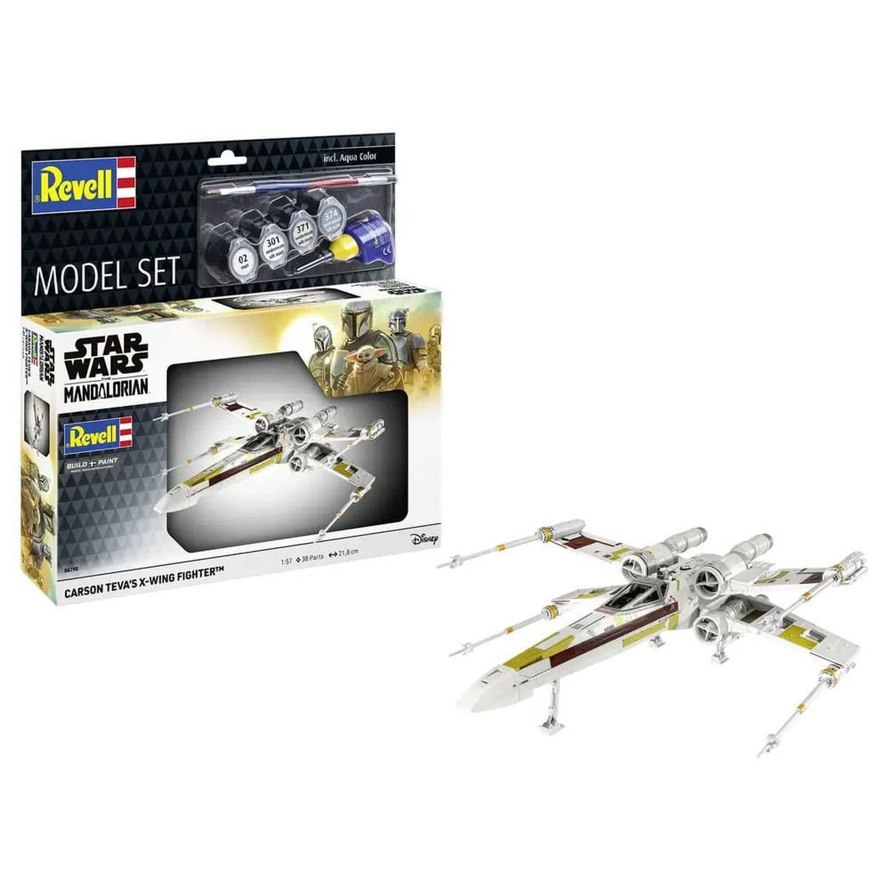 Product image Star Wars model kit with basic accessories 1/57 Carson Teva's X-Wing Fighter 22 cm
