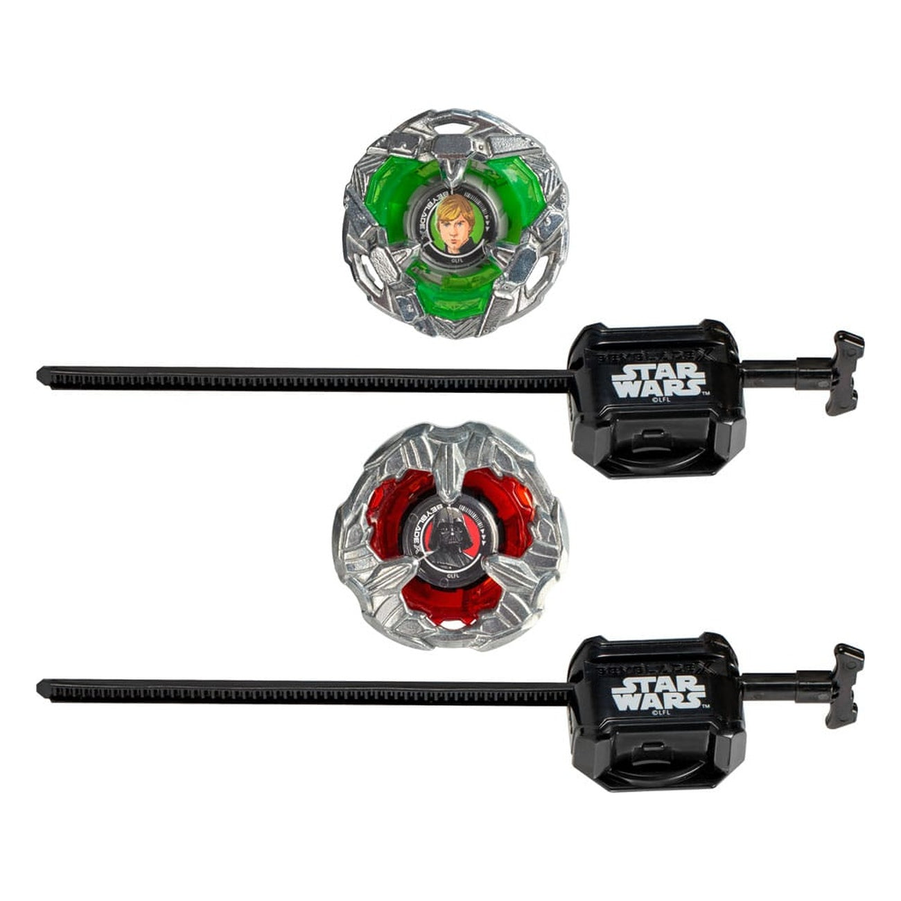 Imagen del producto Colaboración Beyblade X y Star Wars Luke Skywalker 4-80B vs Darth Vader 4-60B
