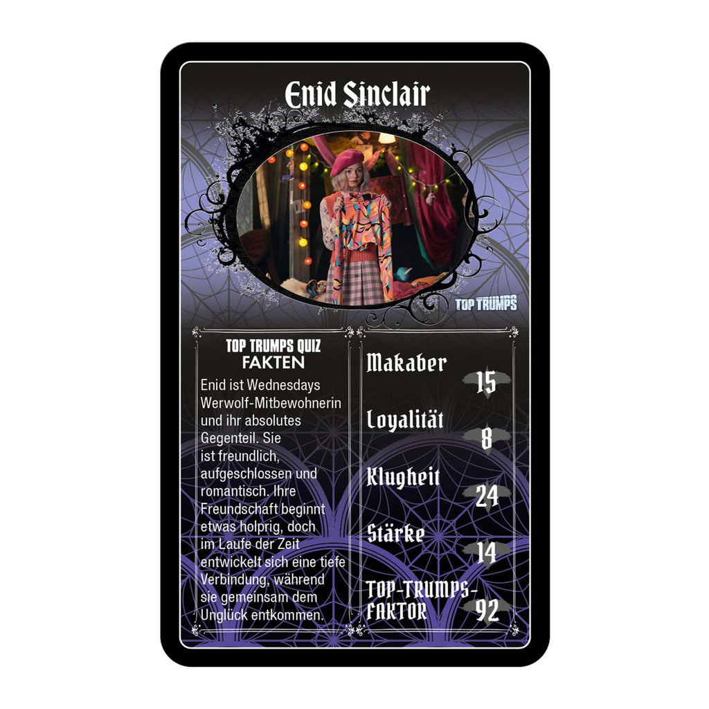 Product image Wednesday Card Game Top Trumps *German Version*