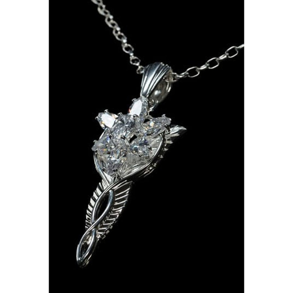 Imagen del producto El Señor de los Anillos Colgante de la Estrella de la Tarde de Arwen con cadena Réplica Plata de Ley
