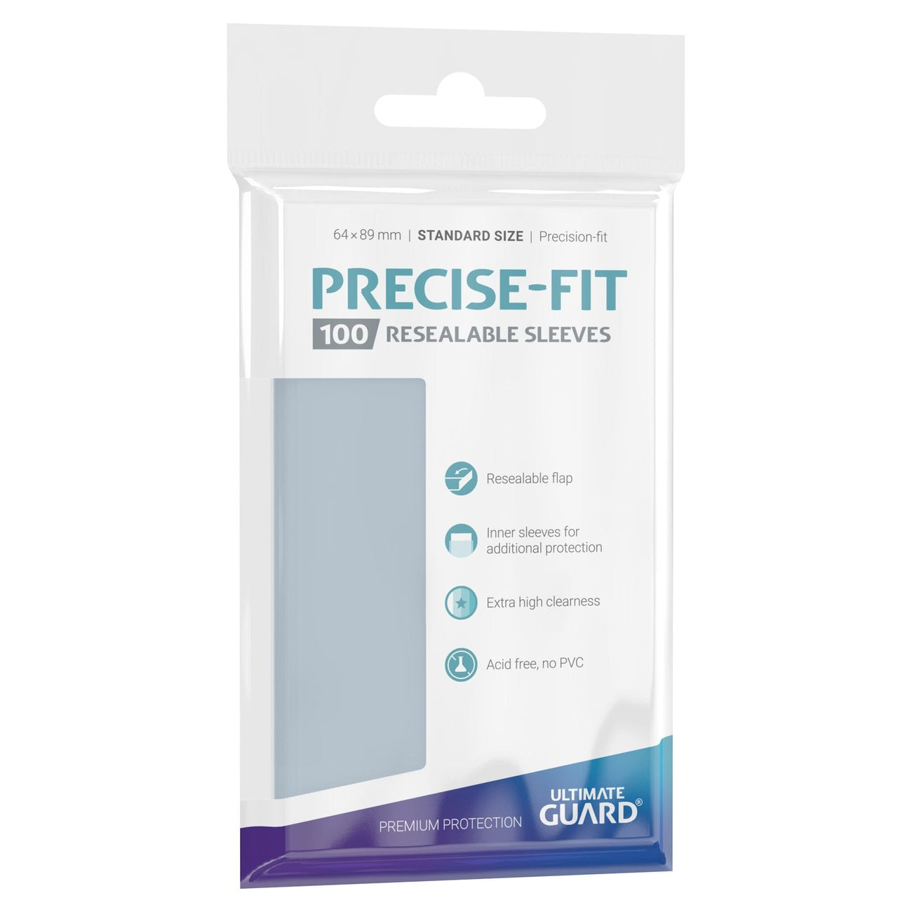 Imagen del producto Ultimate Guard Precise-Fit Sleeves Standard Size (100) - Resealable