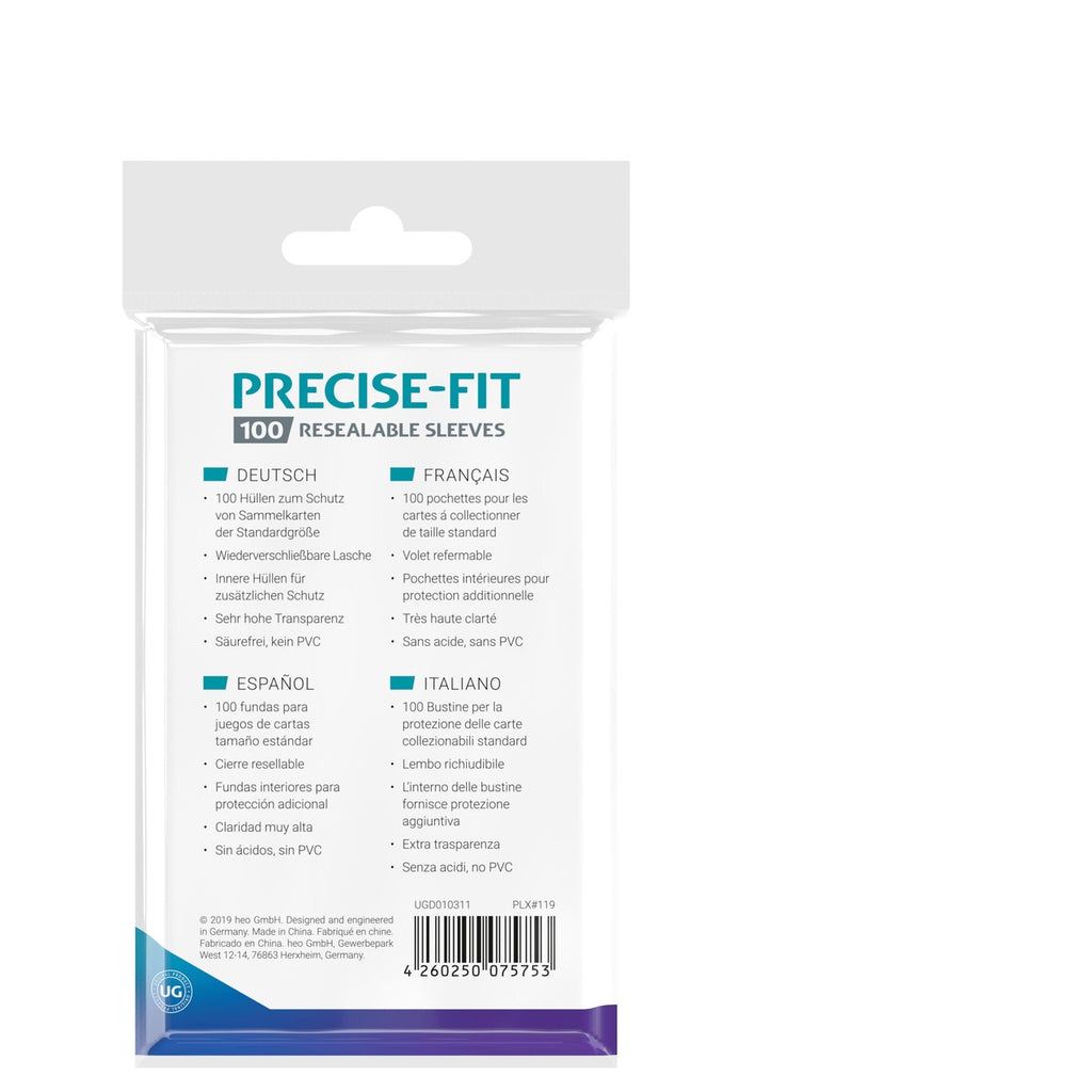 Imagen del producto Ultimate Guard Precise-Fit Sleeves Standard Size (100) - Resealable