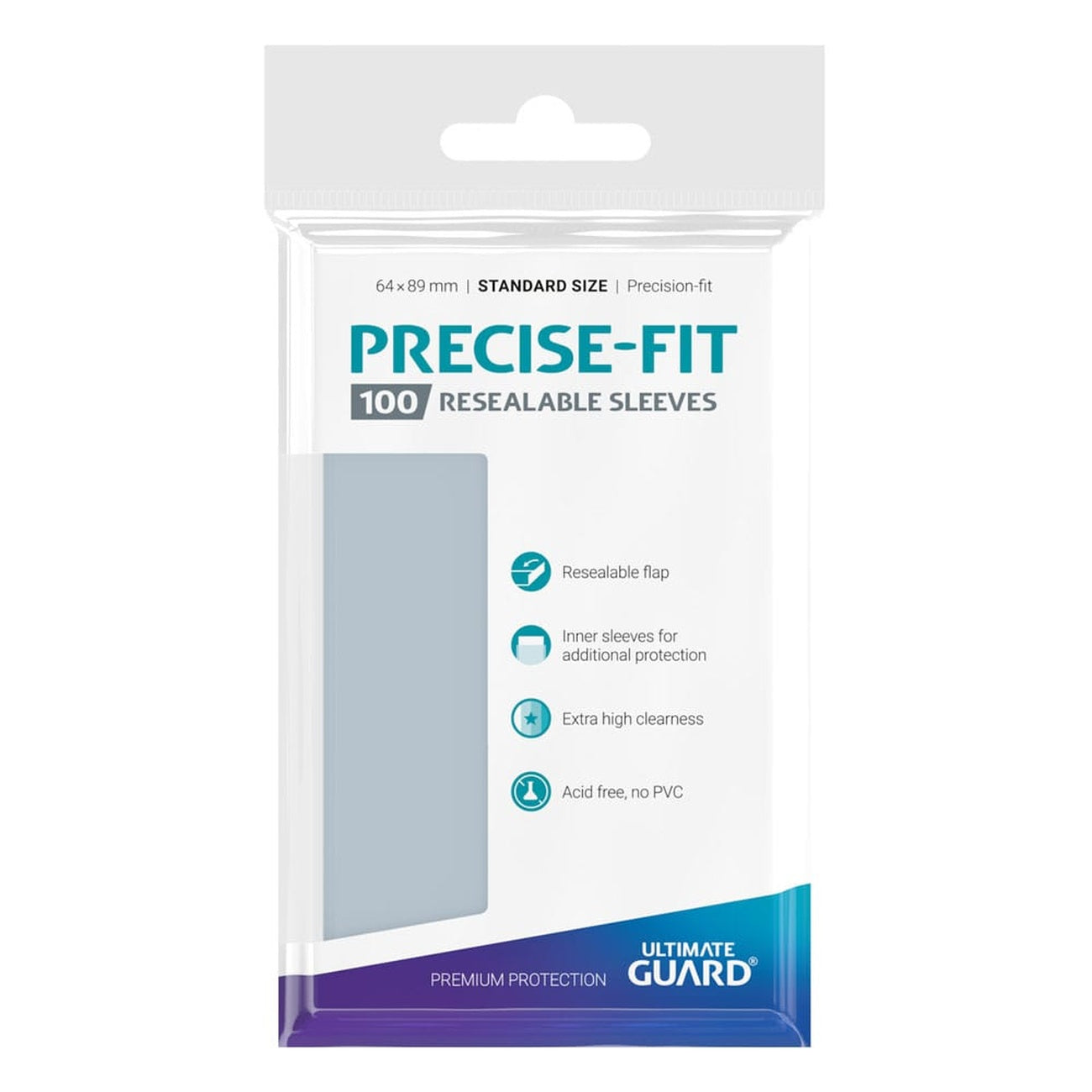 Imagen del producto Ultimate Guard Precise-Fit Sleeves Standard Size (100) - Resealable