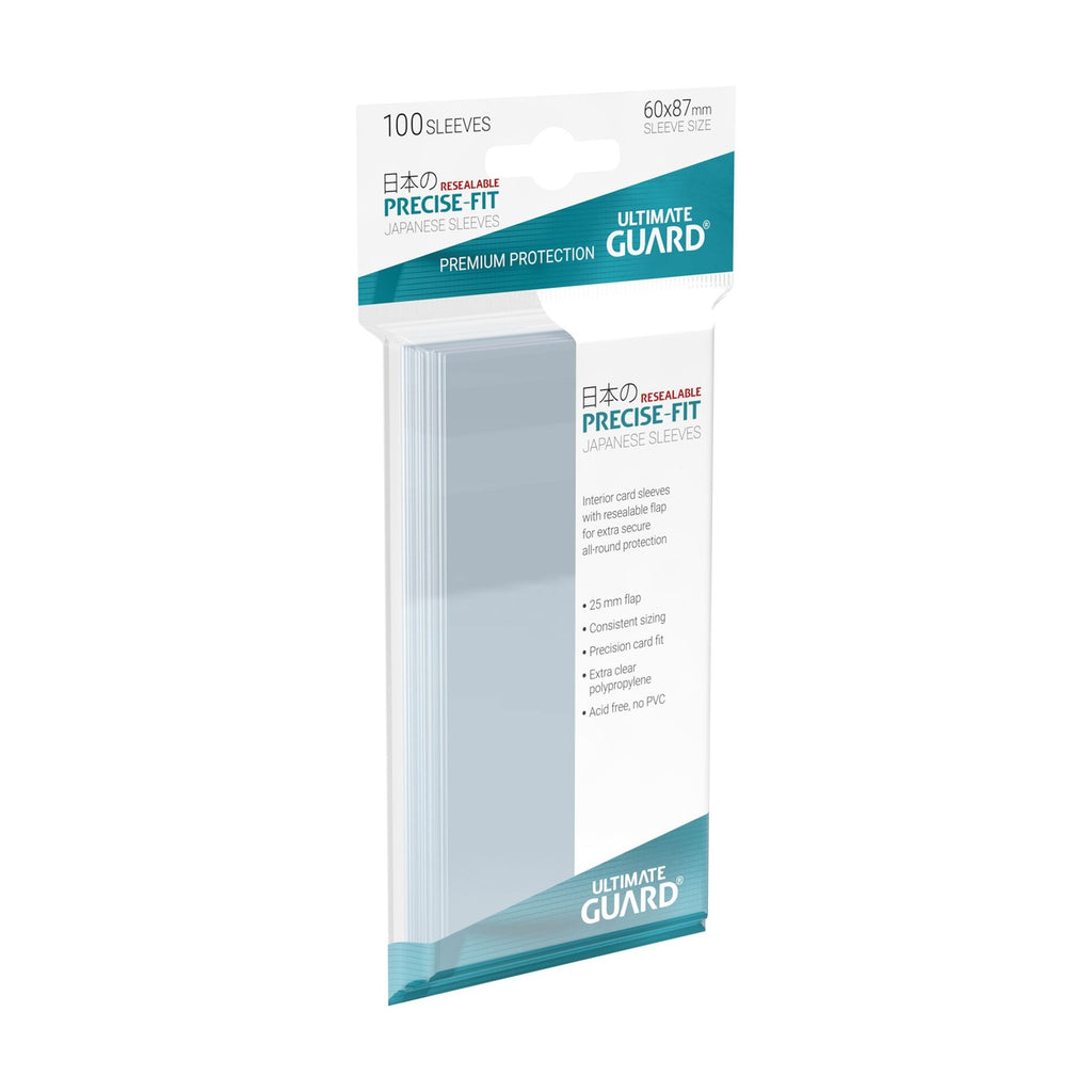 Imagen del producto Ultimate Guard Precise-Fit Sleeves Tamaño Japonés (100) - Resealable