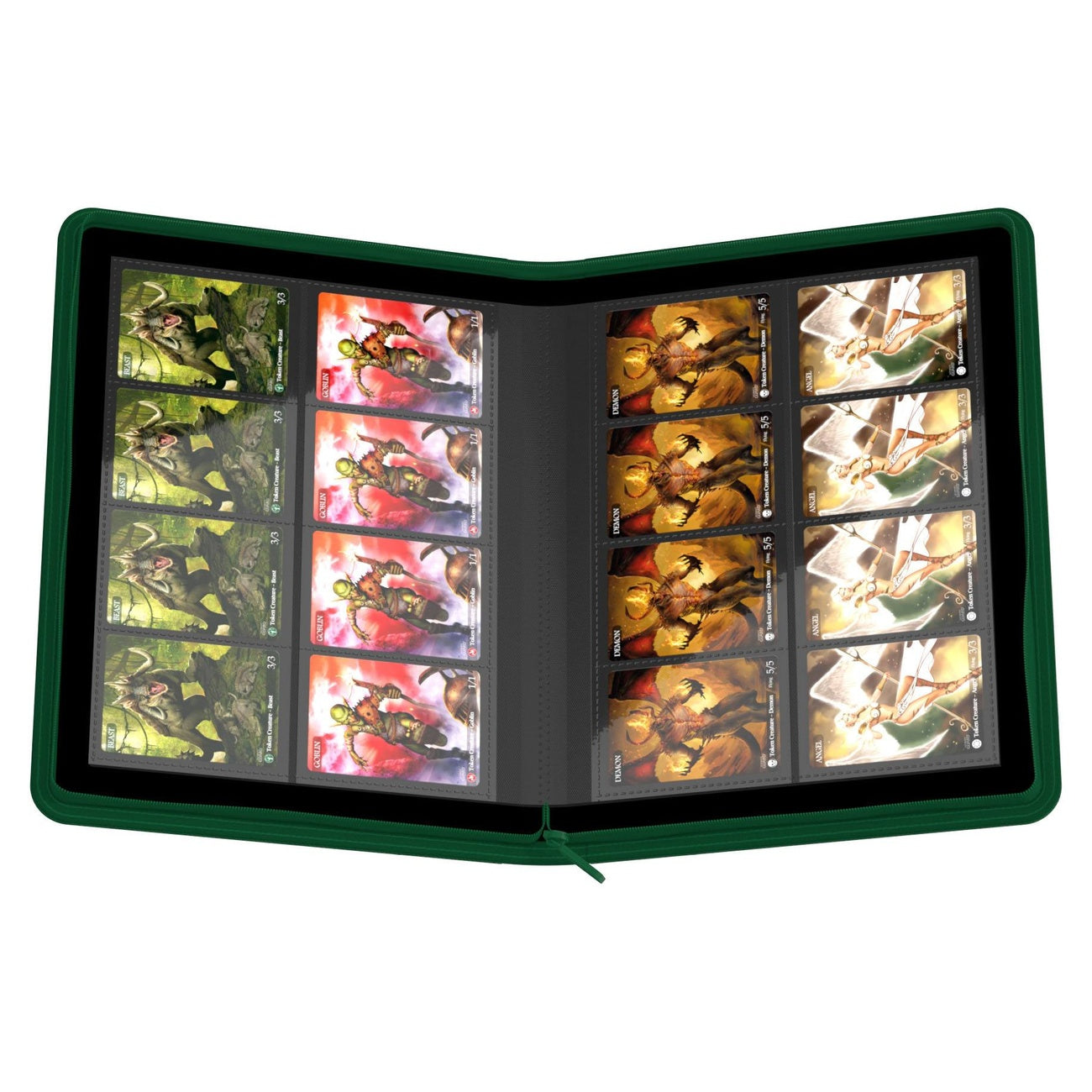 Imagen del producto Ultimate Guard Zipfolio 320 Xenoskin de 16 bolsillos - Verde