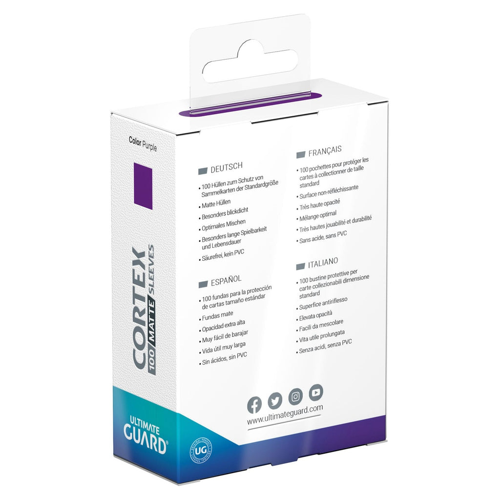 Product image Ultimate Guard Cortex Sleeves Matte Standard Size (100) - Purple