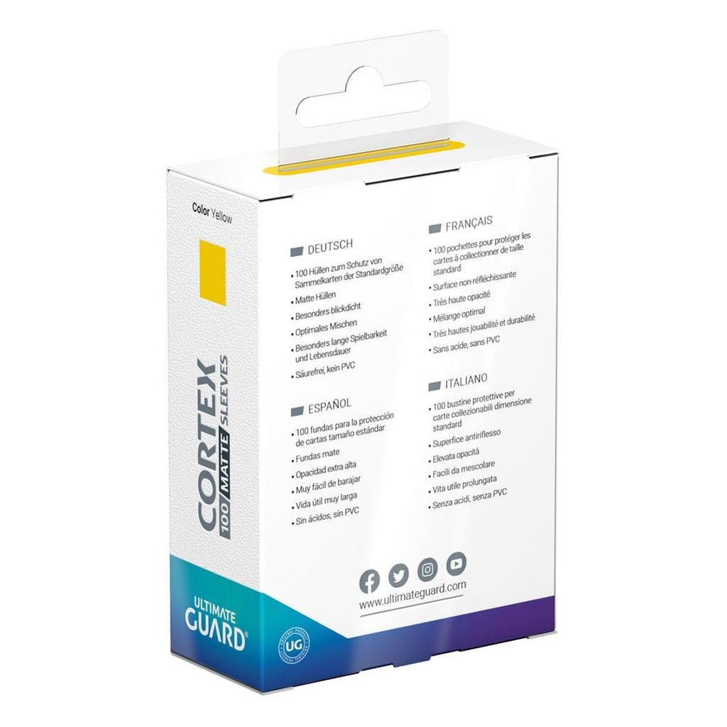 Imagen del producto Fundas Ultimate Guard Cortex Mate Tamaño Estándar (100) - Amarillo