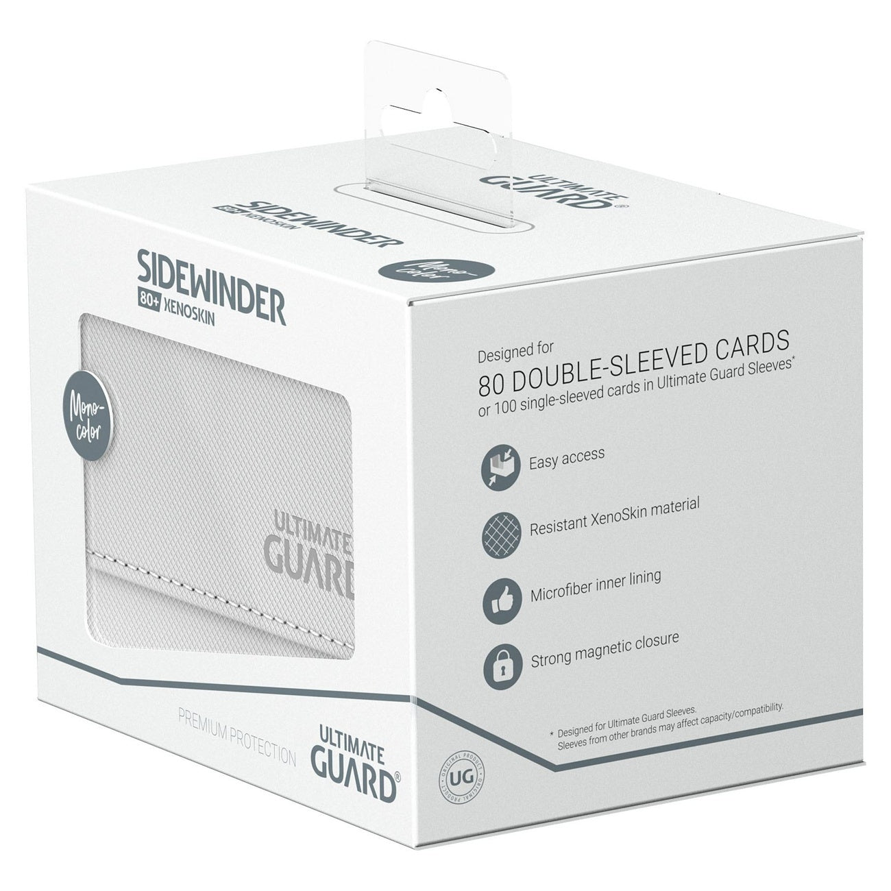 Product image Ultimate Guard Sidewinder 80+ Xenoskin - White