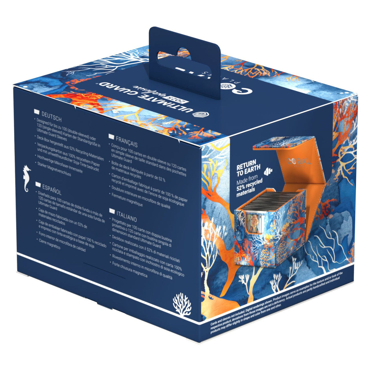 Imagen del producto Ultimate Guard Sidewinder 100+ Xenoskin 2025 Exclusive "Coral Places" - Arrecife Ígneo