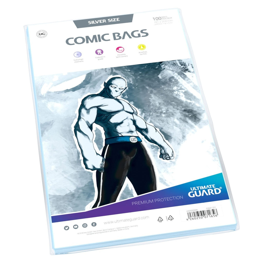 Imagen del producto Ultimate Guard Comic Bags Standard (100) - Silver Size