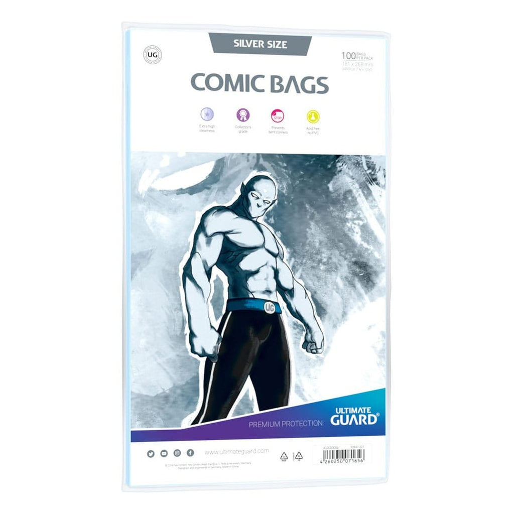 Imagen del producto Ultimate Guard Comic Bags Standard (100) - Silver Size