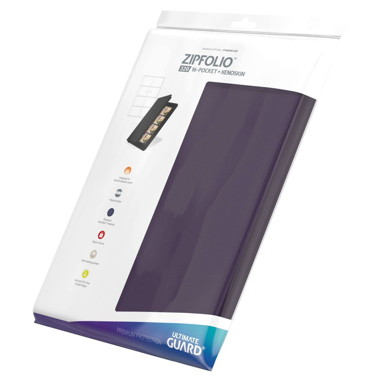 Imagen del producto Ultimate Guard Zipfolio 320 16-Pocket Xenoskin - Morado