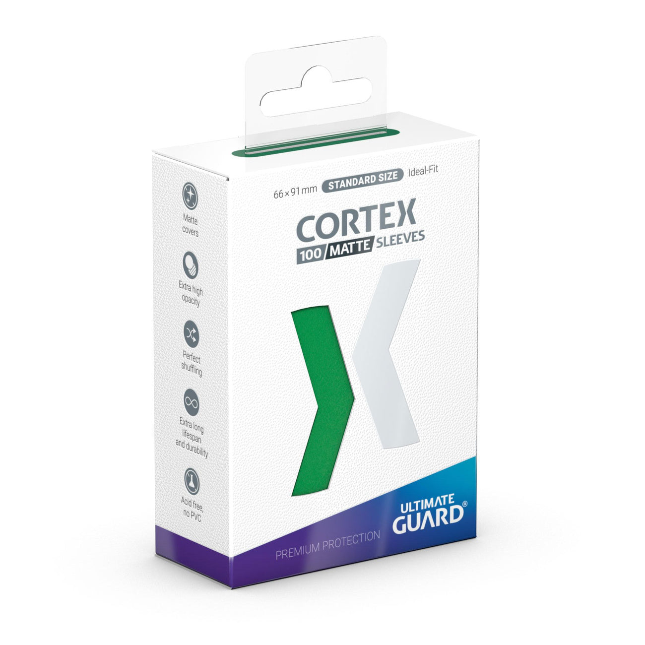 Imagen del producto Ultimate Guard Cortex Fundas Mate Tamaño Estándar (100) - Verde