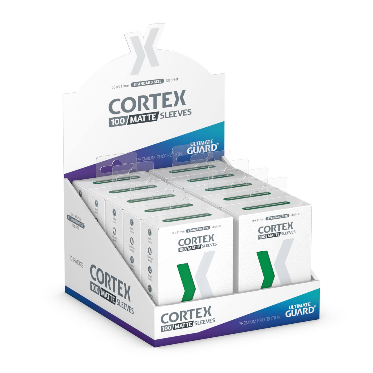 Imagen del producto Ultimate Guard Cortex Fundas Mate Tamaño Estándar (100) - Verde