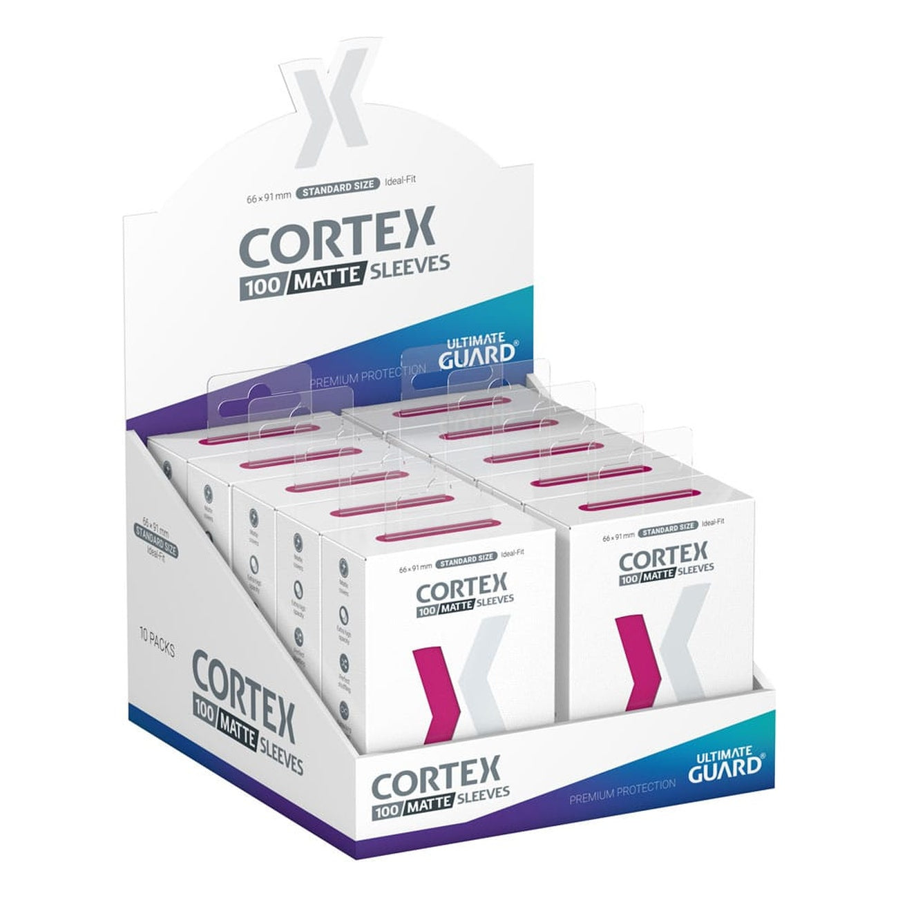 Imagen del producto Ultimate Guard Cortex Sleeves Mate Tamaño Estándar (100) - Rosa