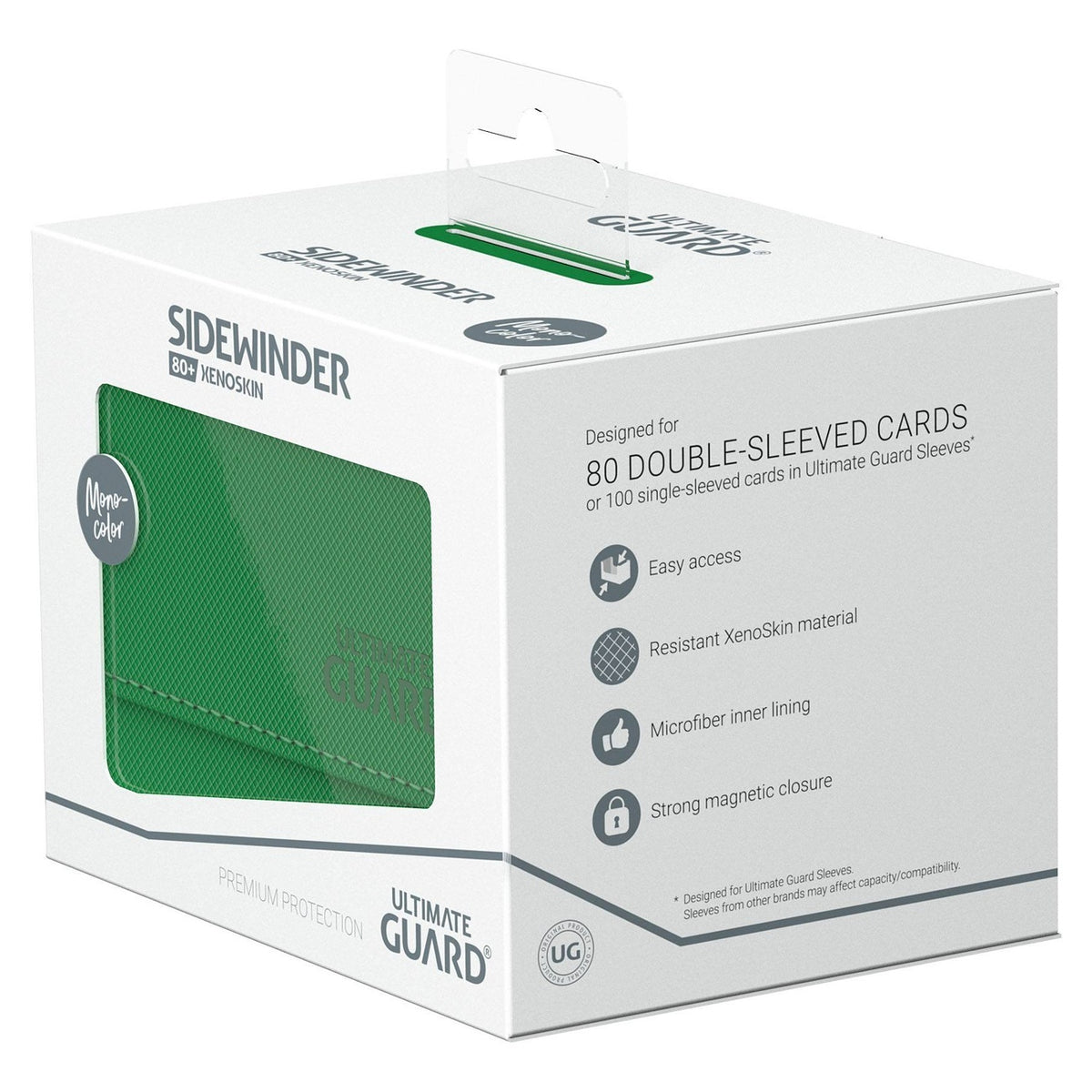Imagen del producto Ultimate Guard Sidewinder 80+ Xenoskin – Verde