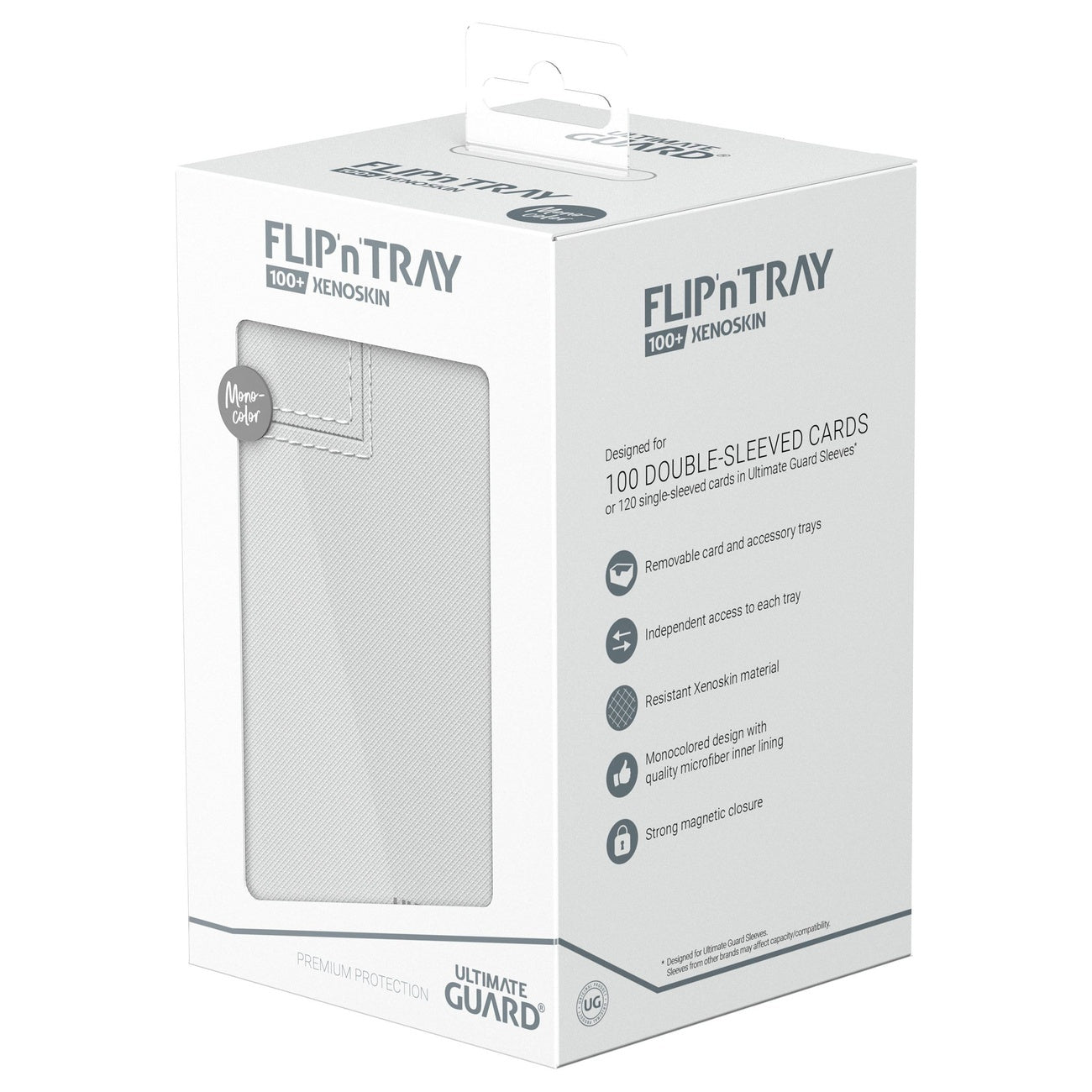 Imagen del producto Ultimate Guard Flip'n'Tray 100+ Xenoskin - Blanco