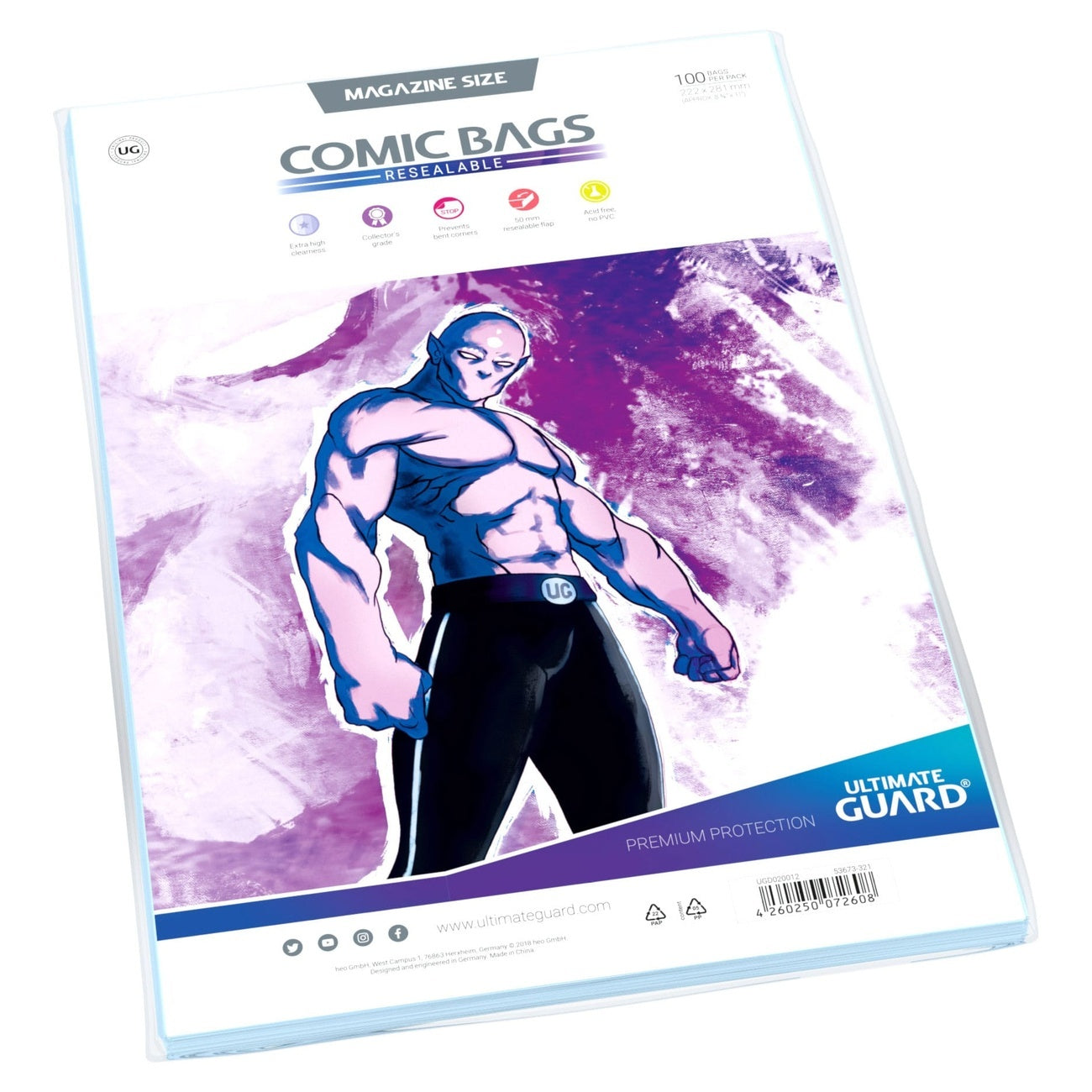 Imagen del producto Ultimate Guard Comic Bags resellables Magazine Size (100)