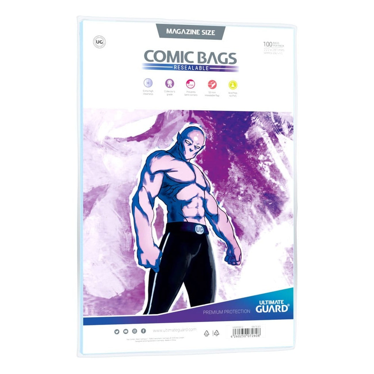 Imagen del producto Ultimate Guard Comic Bags resellables Magazine Size (100)