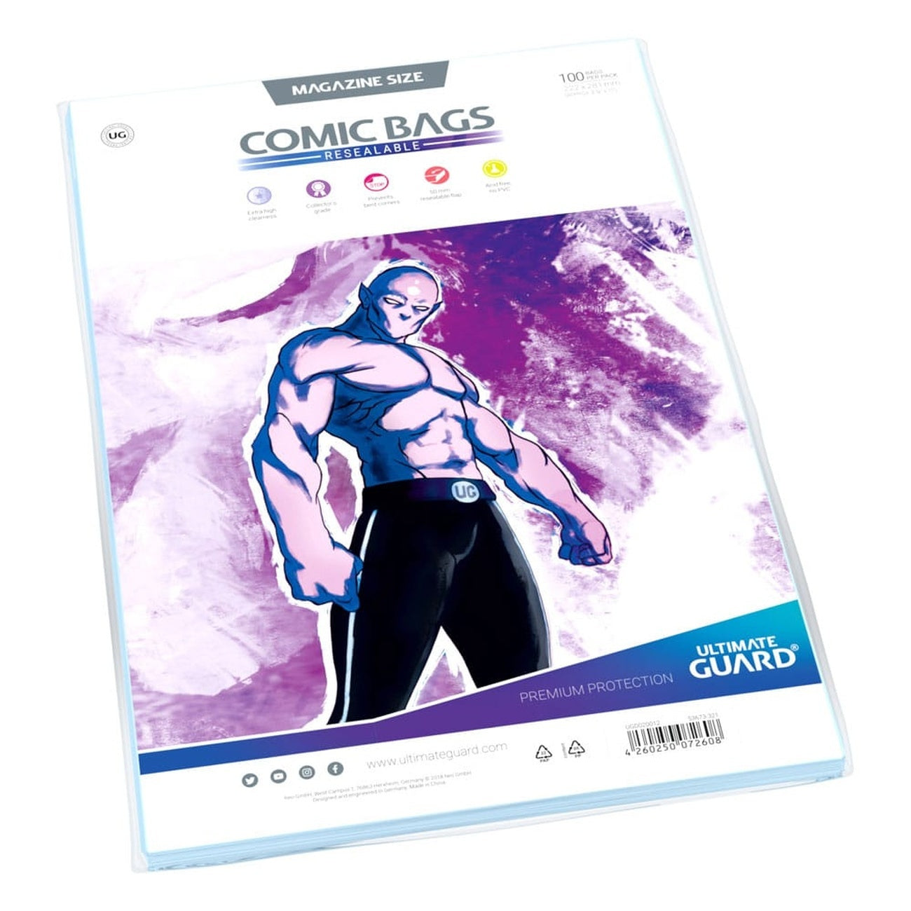 Imagen del producto Ultimate Guard Comic Bags resellables Magazine Size (100)