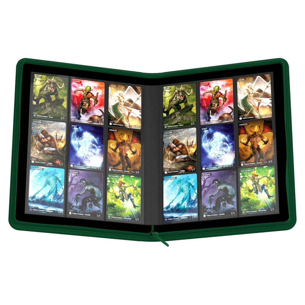 Imagen del producto Ultimate Guard Zipfolio 360 Xenoskin de 18 bolsillos – Verde
