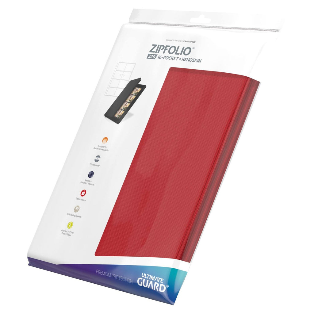 Imagen del producto Ultimate Guard Zipfolio 320 16 Bolsillos Xenoskin - Rojo