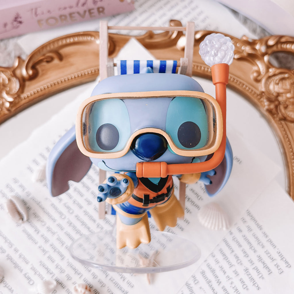 Imagen del producto Lilo & Stitch - Stitch con tubo de snorkel figura Funko Pop!