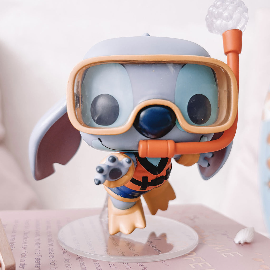 Imagen del producto Lilo & Stitch - Stitch con tubo de snorkel figura Funko Pop!
