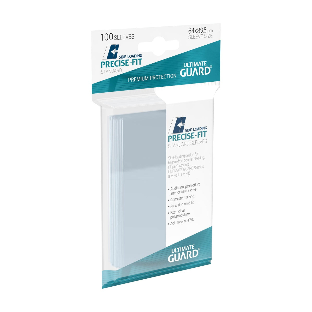 Product image Ultimate Guard Precise-Fit Sleeves Standard Size (100) - Side-Loading
