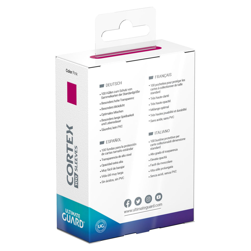 Imagen del producto Ultimate Guard Cortex Fundas Tamaño Estándar (100) - Rosa
