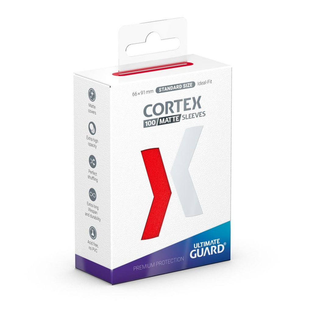 Imagen del producto Fundas Ultimate Guard Cortex Mate Tamaño Estándar (100) - Rojo