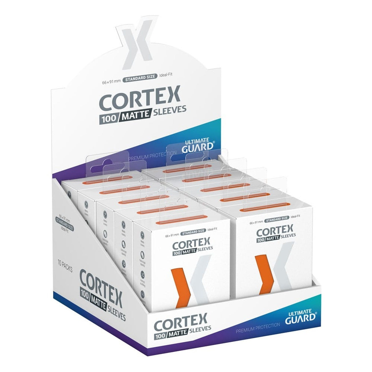 Imagen del producto Ultimate Guard Cortex Sleeves Mate Tamaño Estándar (100) - Naranja
