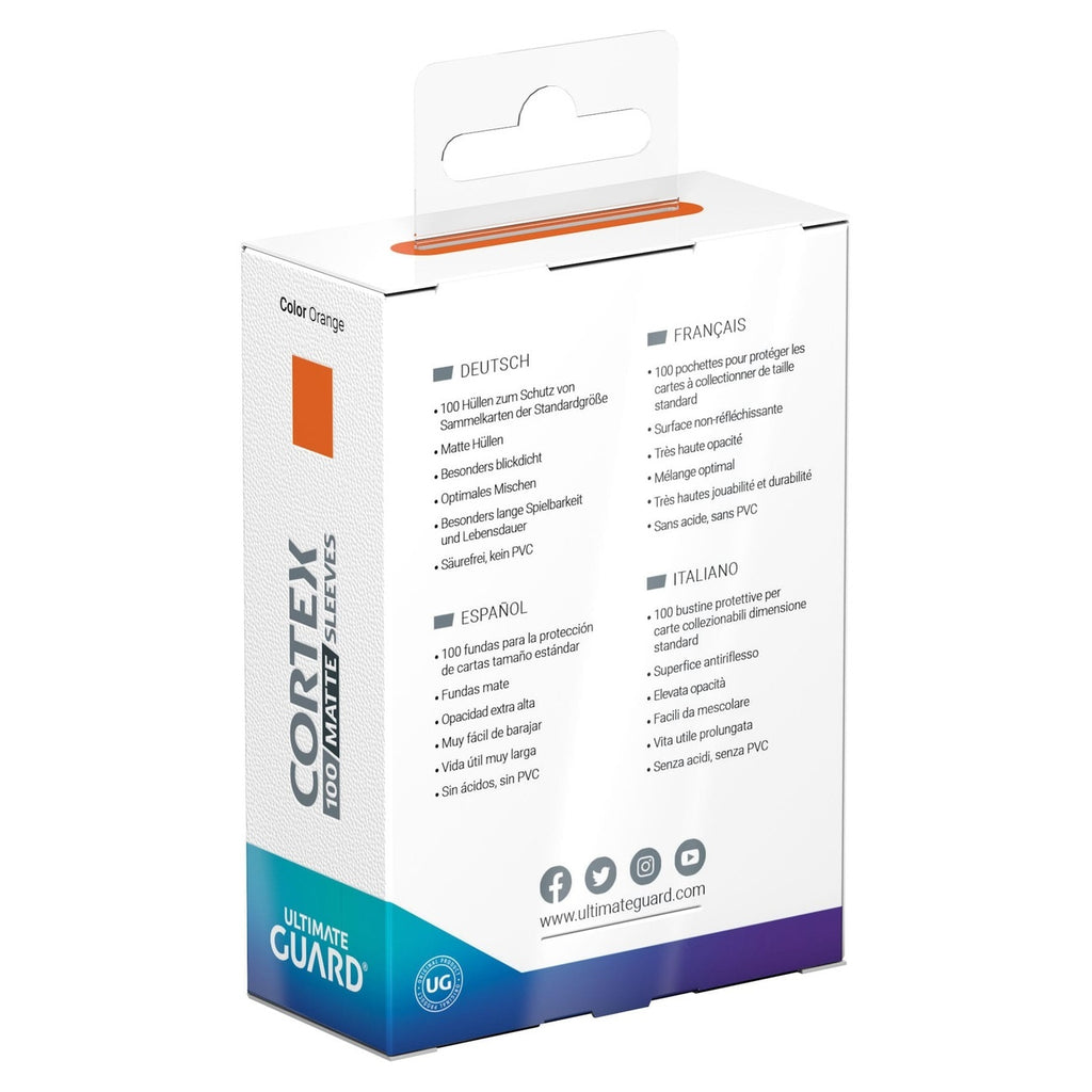 Imagen del producto Ultimate Guard Cortex Sleeves Mate Tamaño Estándar (100) - Naranja
