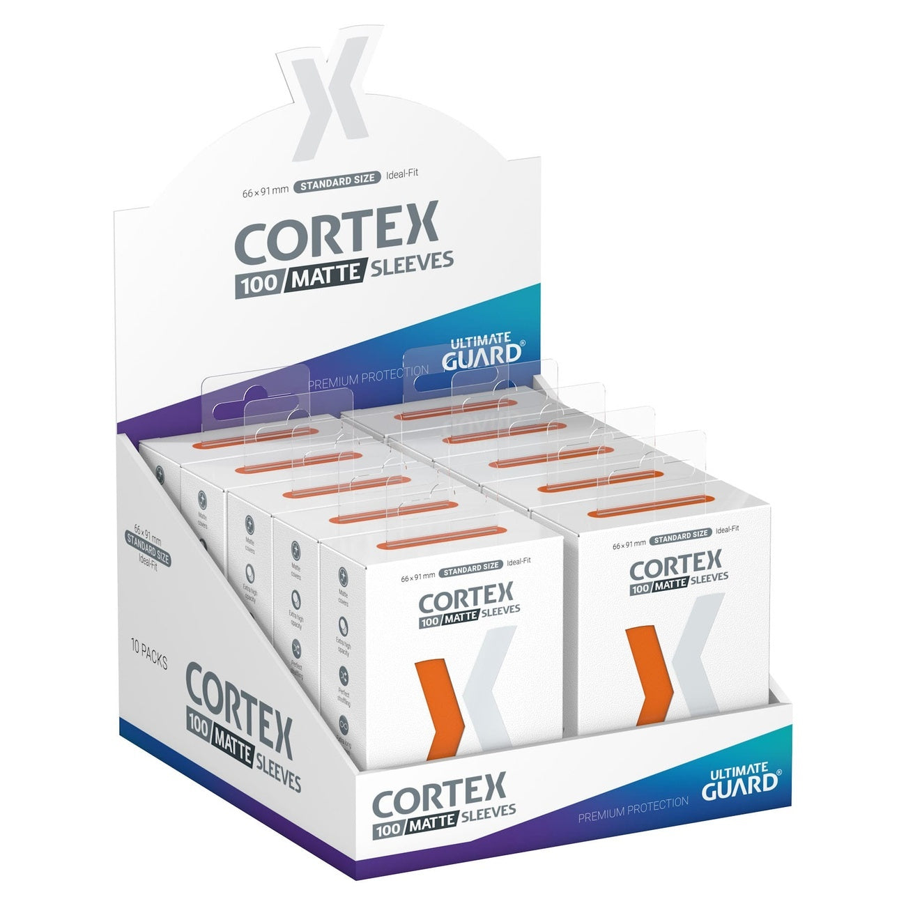 Imagen del producto Ultimate Guard Cortex Sleeves Mate Tamaño Estándar (100) - Naranja