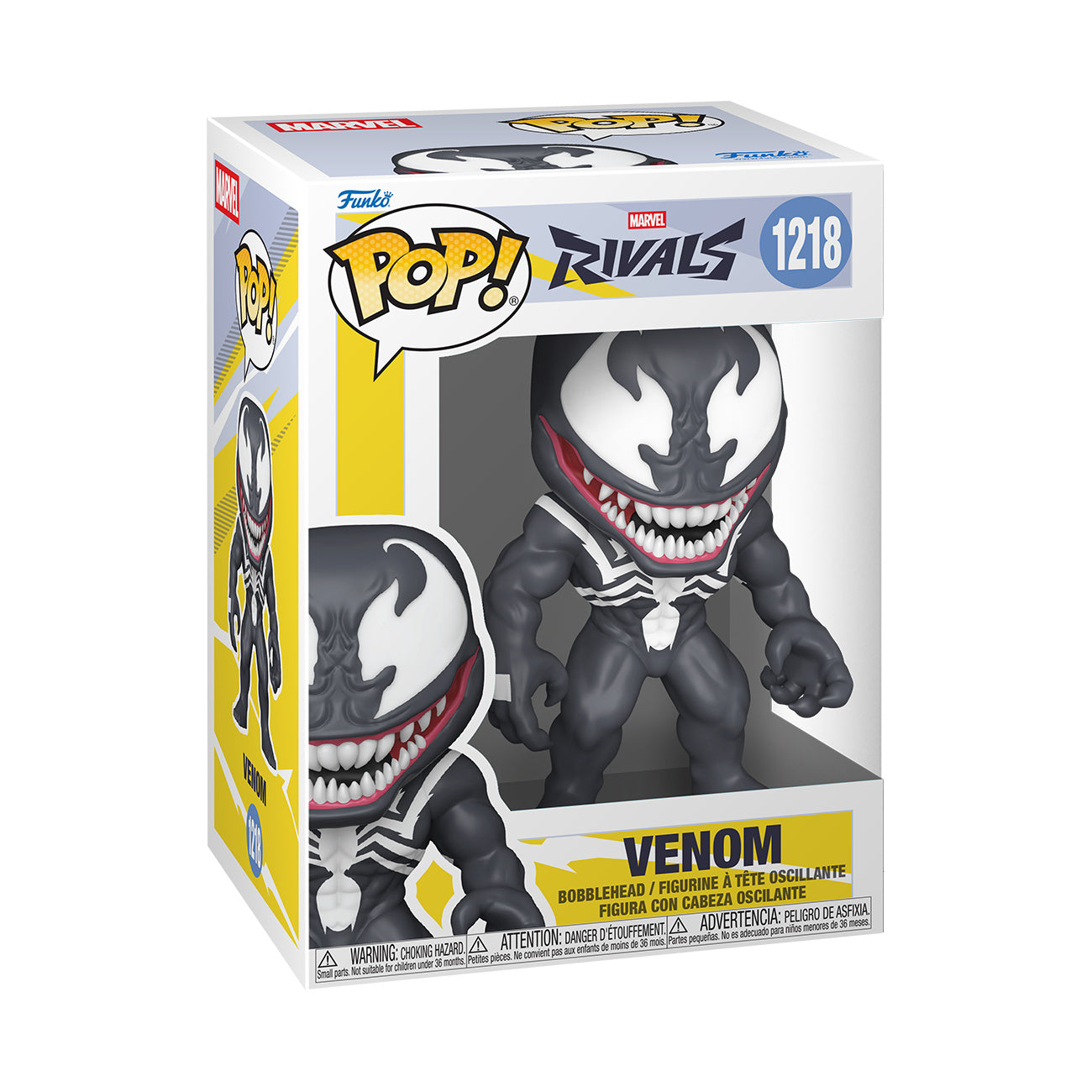 Imagen del producto Marvel Rivals - Figura Funko Pop Venom con cabeza oscilante