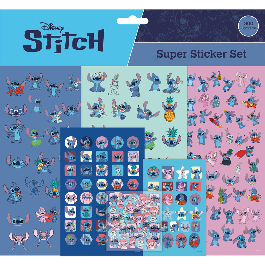 Imagen del producto Set de súper pegatinas de Stitch y Angel - Lilo & Stitch