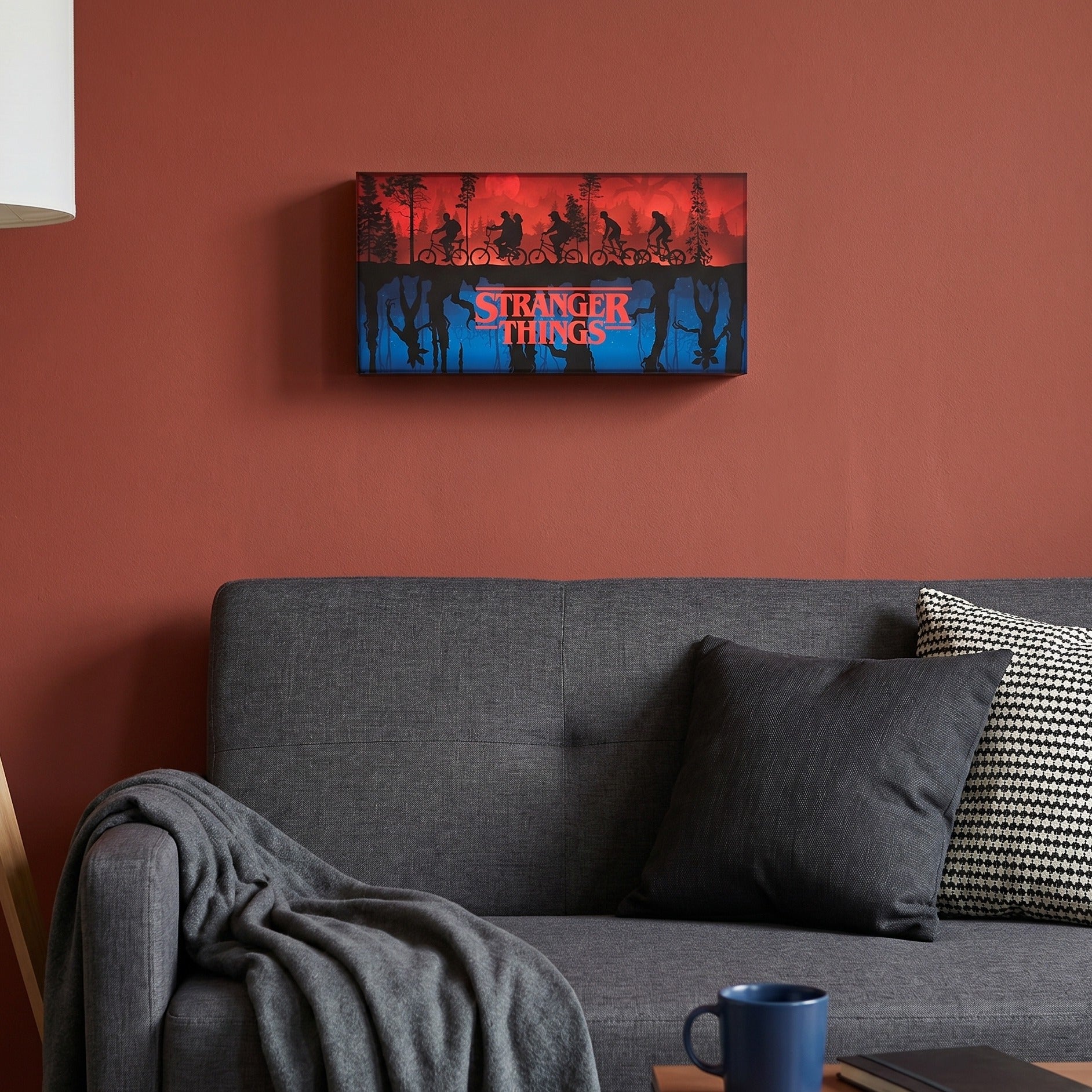 Imagen del producto Stranger Things - Two Worlds cuadro de pared con luz