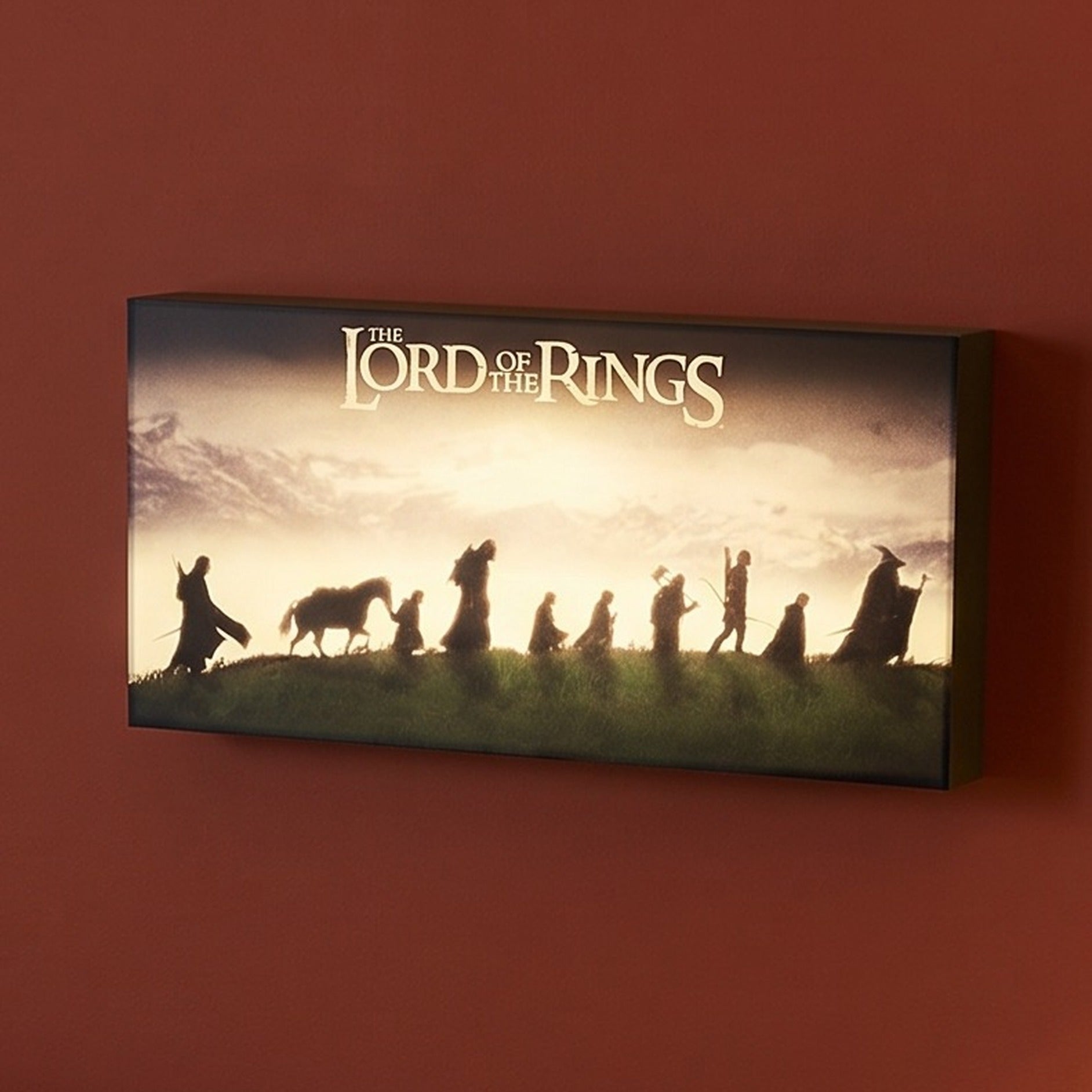 Imagen del producto El Señor de los Anillos - La Comunidad del Anillo cuadro de pared luminoso