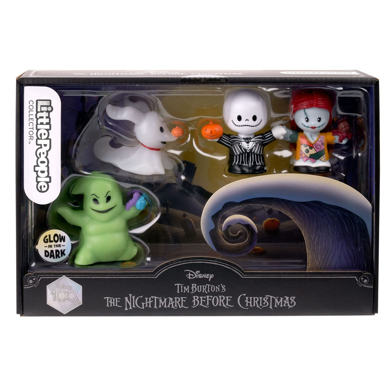 Imagen del producto Pesadilla antes de Navidad Fisher-Price Little People Collector mini figuras pack de 4 7 cm