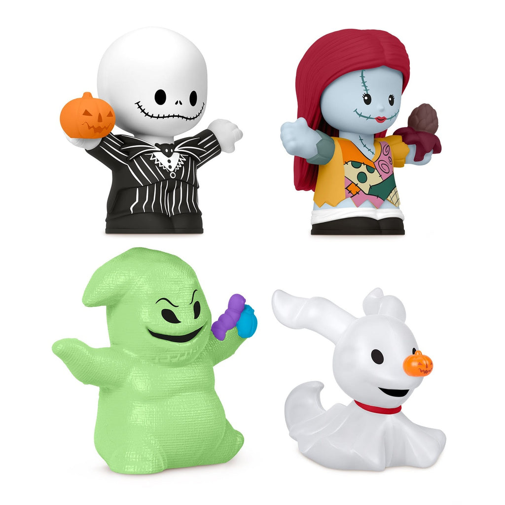 Imagen del producto Pesadilla antes de Navidad Fisher-Price Little People Collector mini figuras pack de 4 7 cm