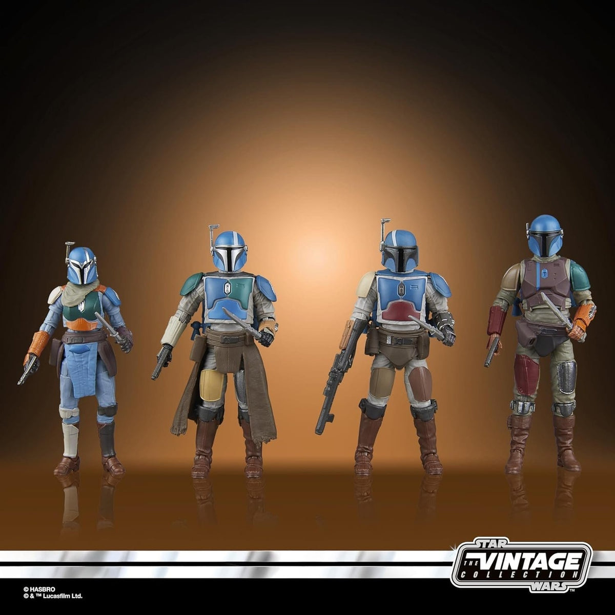 Imagen del producto Star Wars The Mandalorian Vintage Collection Pack de 4 figuras de acción Mandalorian Shriek-Hawk 10 cm