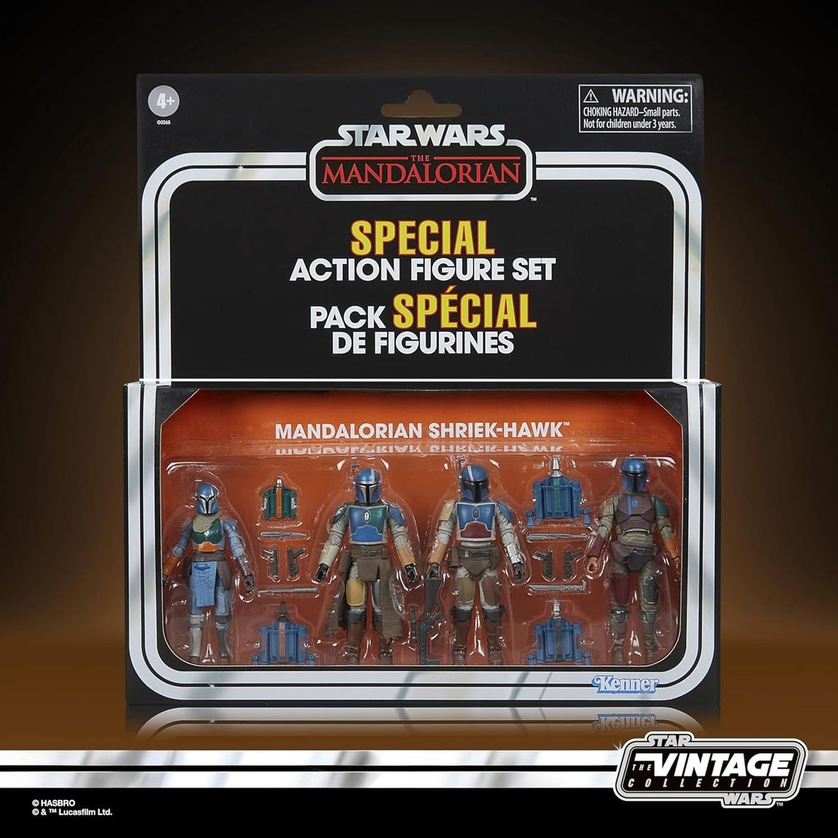 Imagen del producto Star Wars The Mandalorian Vintage Collection Pack de 4 figuras de acción Mandalorian Shriek-Hawk 10 cm