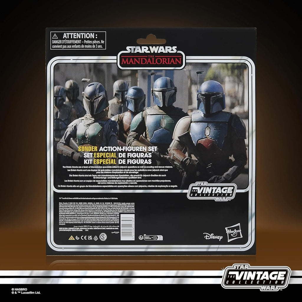 Imagen del producto Star Wars The Mandalorian Vintage Collection Pack de 4 figuras de acción Mandalorian Shriek-Hawk 10 cm