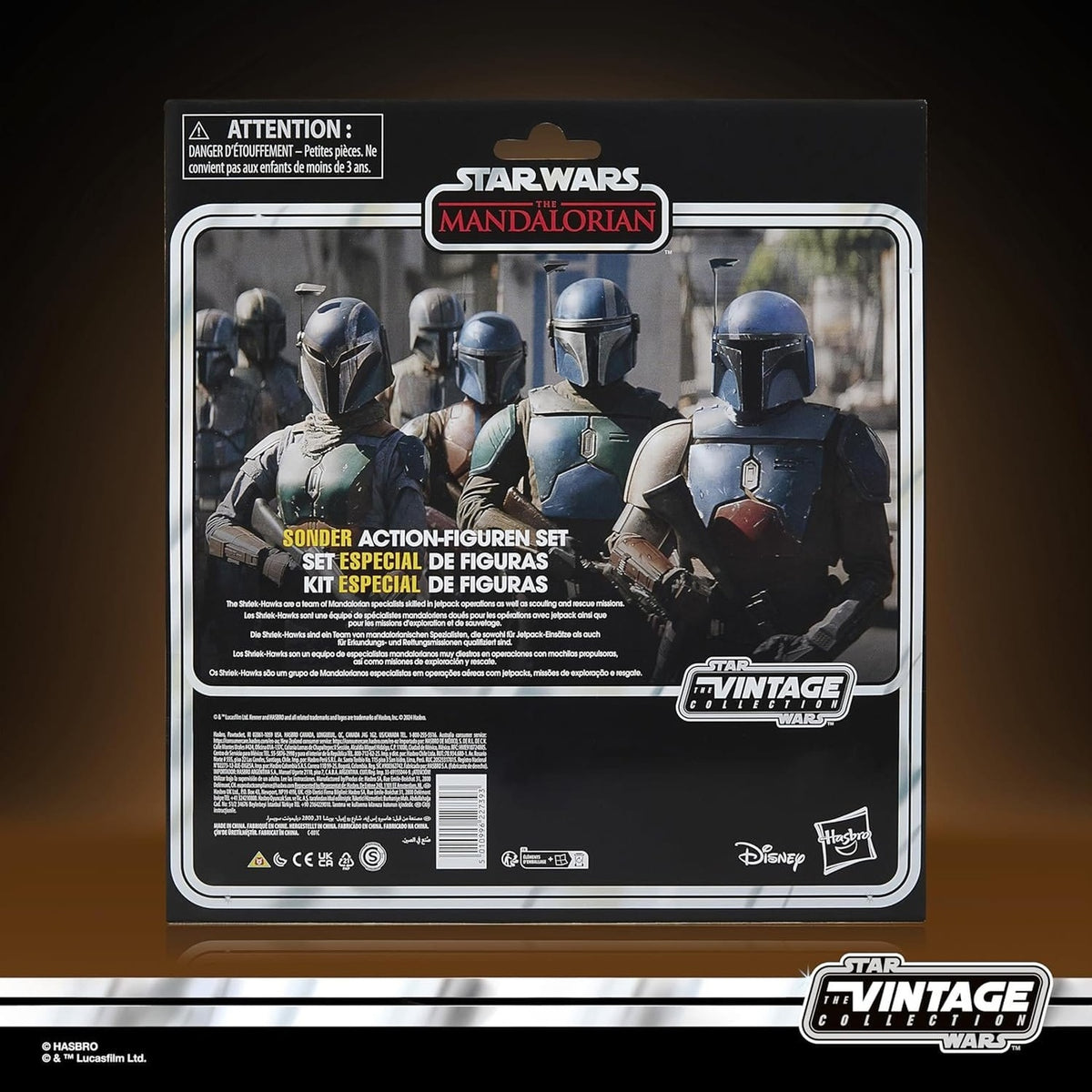 Imagen del producto Star Wars The Mandalorian Vintage Collection Pack de 4 figuras de acción Mandalorian Shriek-Hawk 10 cm